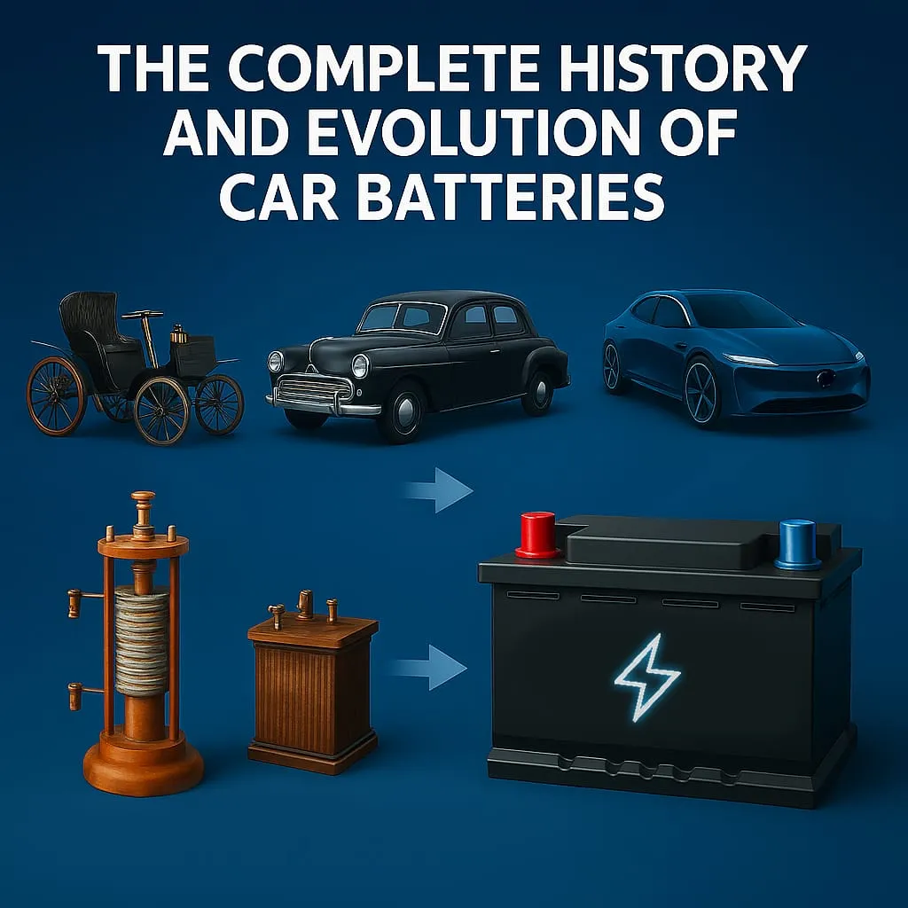 Évolution des voitures et des batteries, du modèle ancien à la batterie moderne