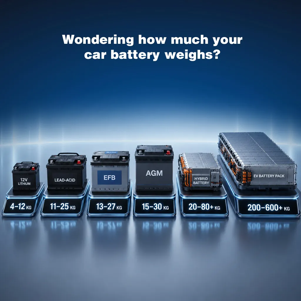 How much car battery weights