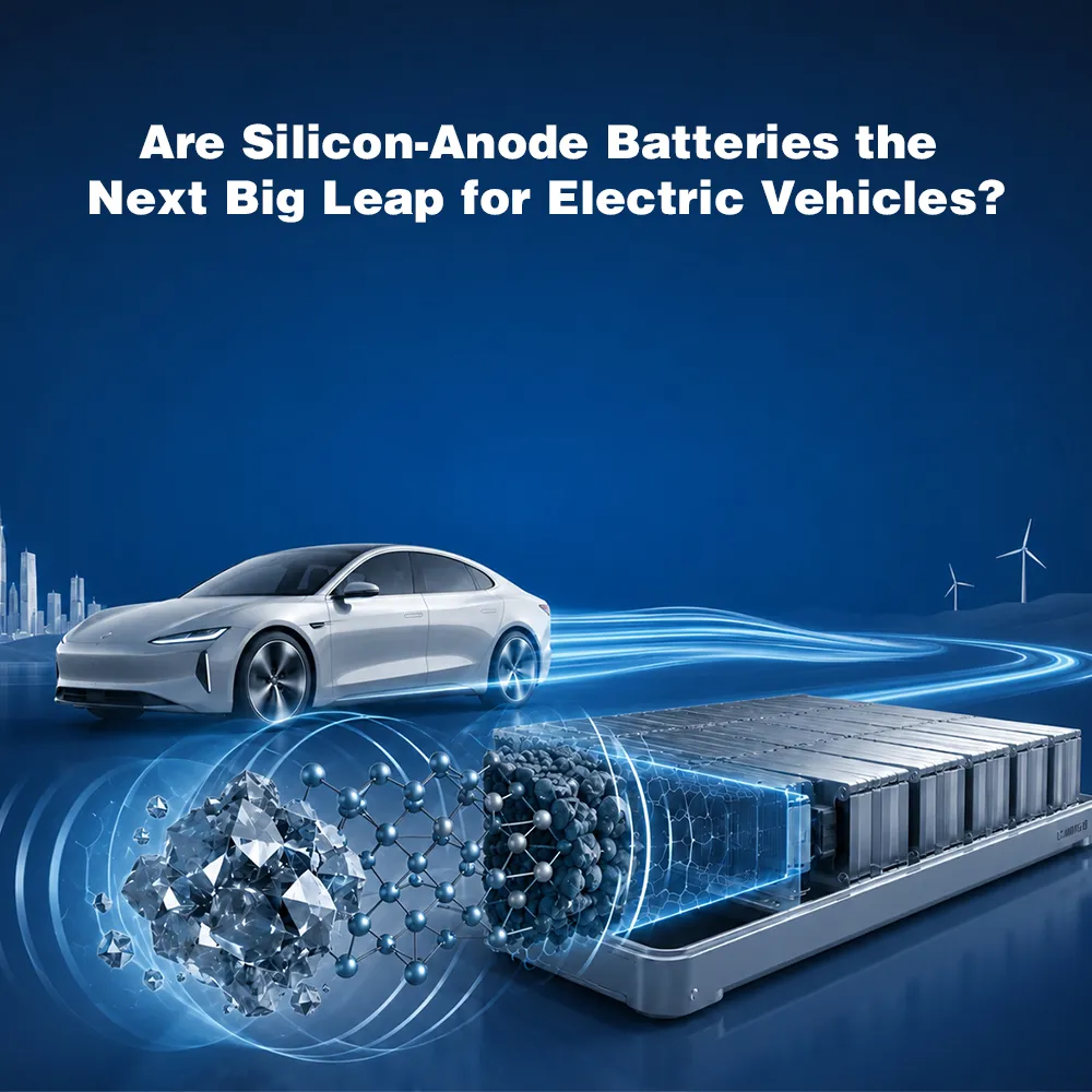 Silicon-anode batteries for electric vehicles